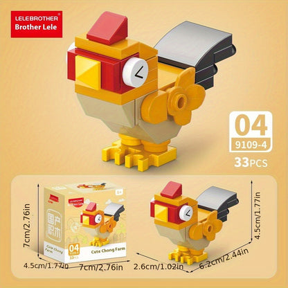 🐾Set de bloques 10 en 1 - Set mini Granja