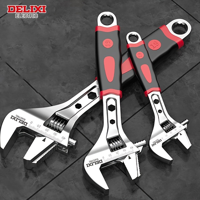 DELIXI ProGrip — Llave Ajustable Profesional 20,32 cm