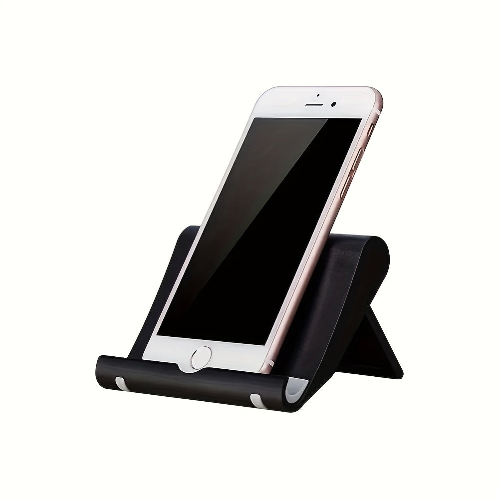 Portable Folding Phone Stand, ABS Material Desktop Holder for Smartphones and Tablets - Creative and Easy-to-Use
