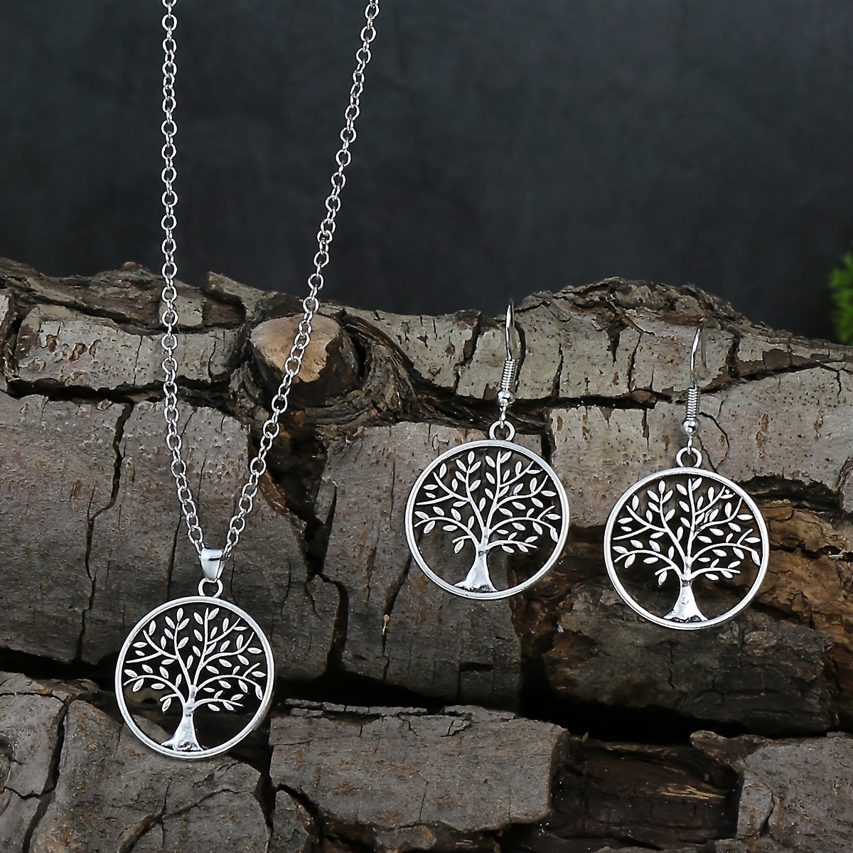 SoulRoots — Set de Joyería Étnica Árbol de la Vida (3 Piezas)