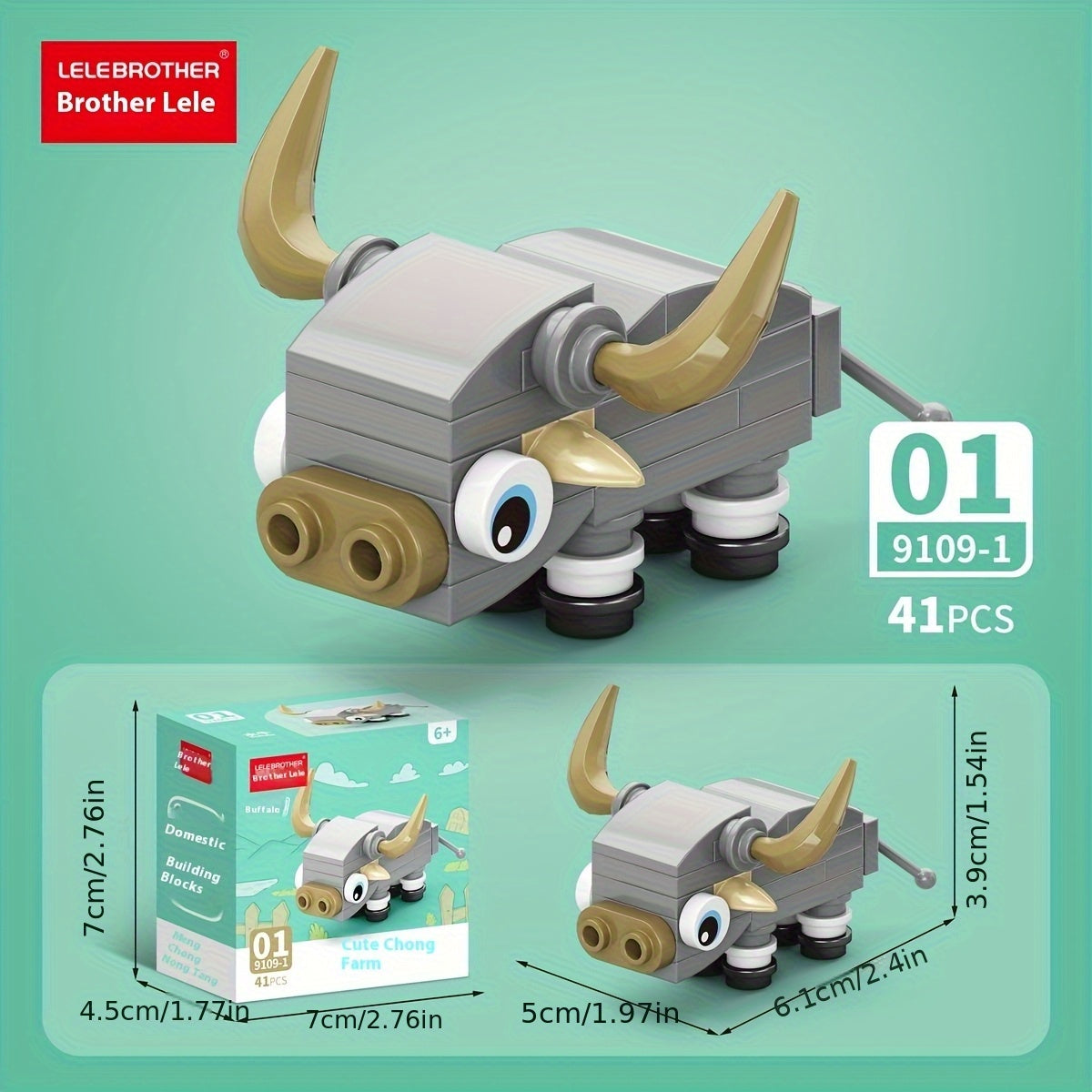 🐾Set de bloques 10 en 1 - Set mini Granja