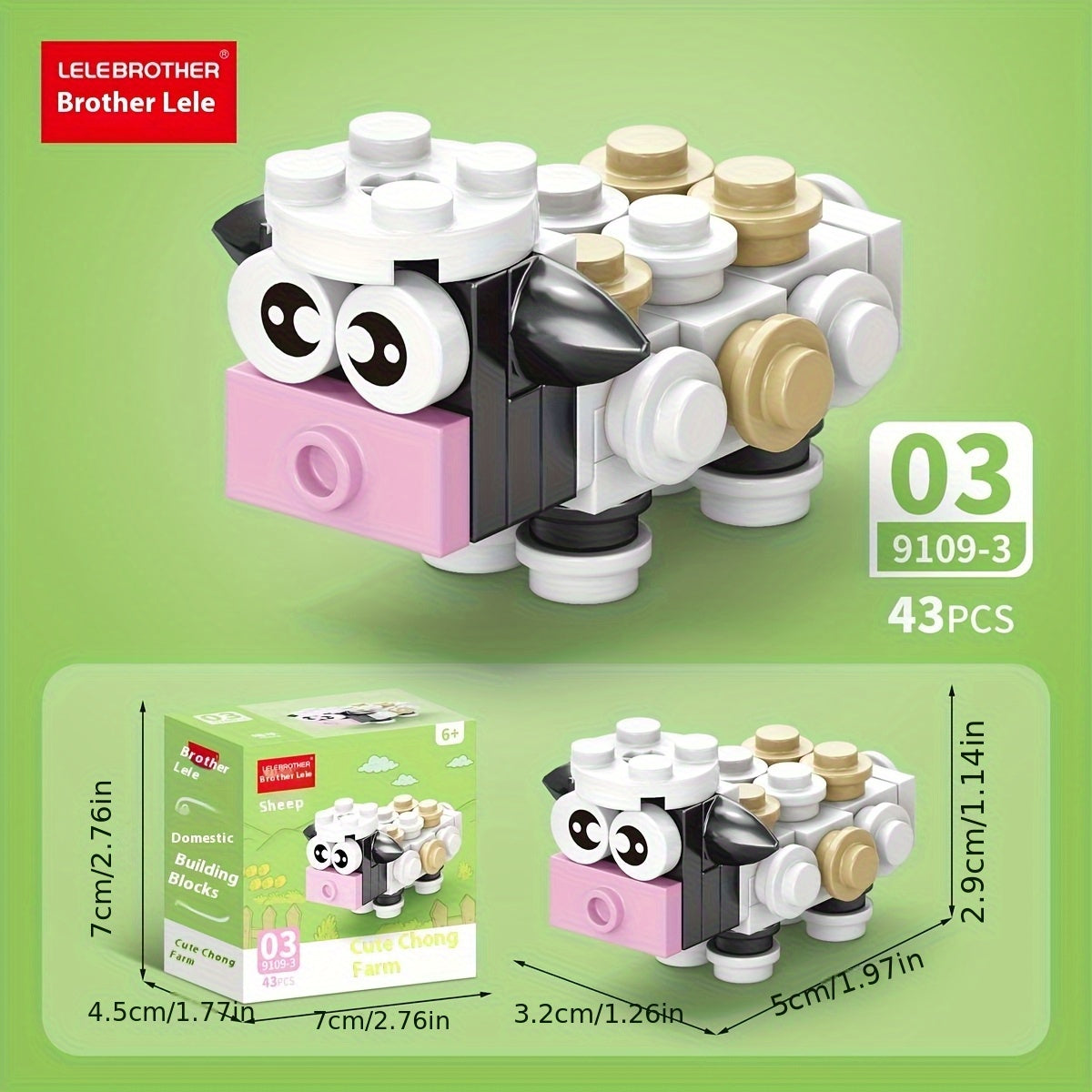 🐾Set de bloques 10 en 1 - Set mini Granja