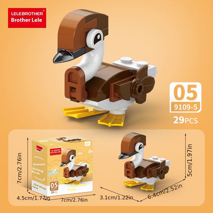 🐾Set de bloques 10 en 1 - Set mini Granja