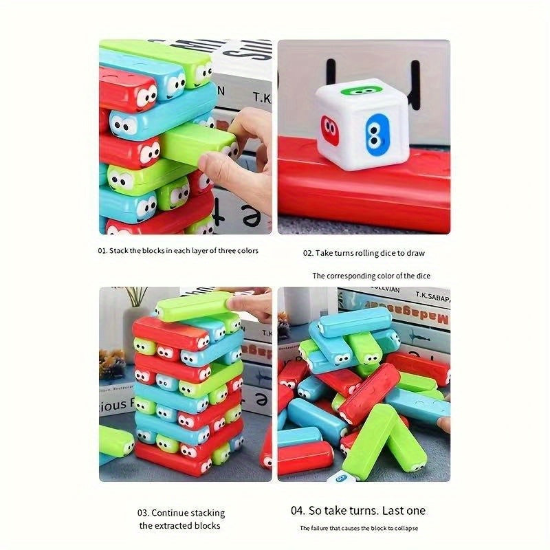 Balance Tower — Set de 30 Bloques Apilables de Colores