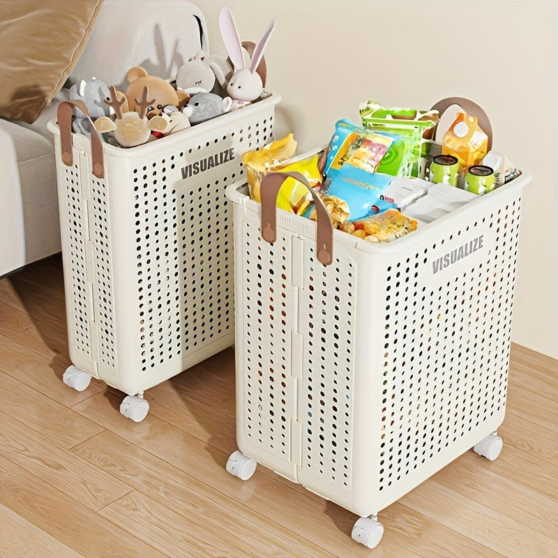 Large Capacity Breathable Laundry Basket - Hygienic, Separate & Sort Dirty Clothes for Home Bathroom Organization
