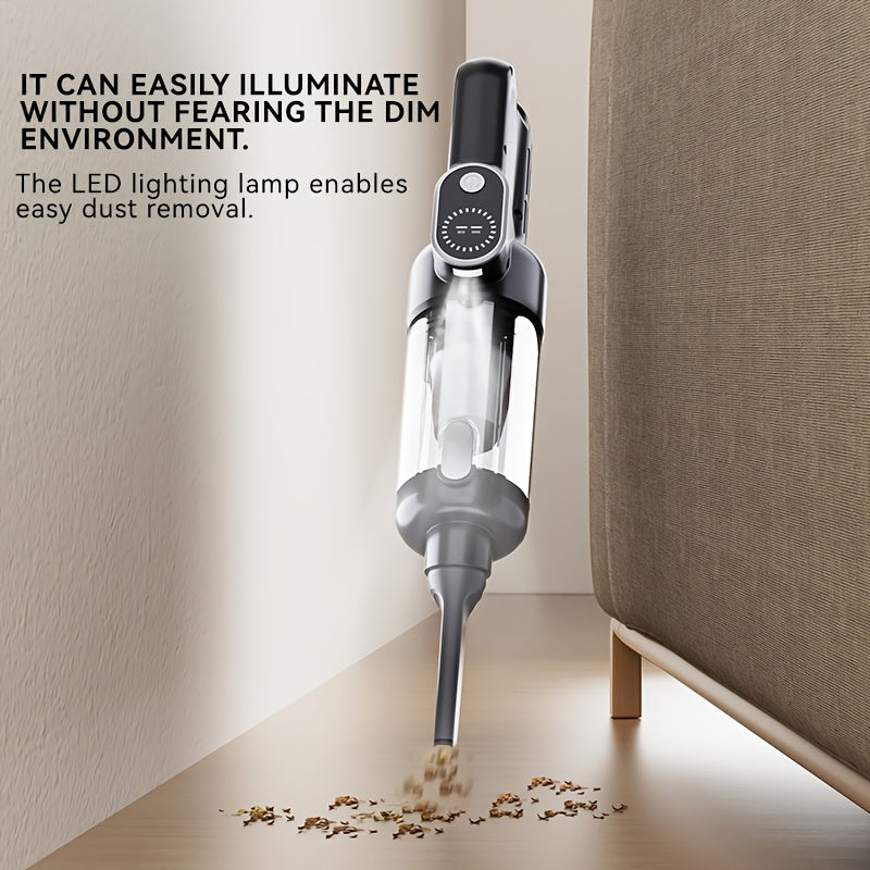 Suitu YE — Aspiradora Portátil Recargable para Auto y Hogar (13KPa, Sin Cable, USB, Filtro de Cartucho)
