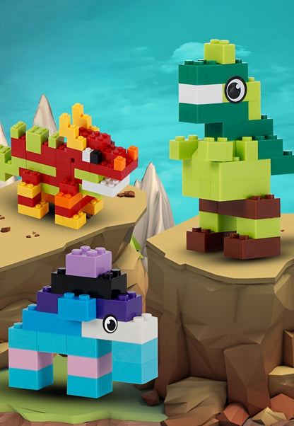 CreaBloques VK — Set de 500 Bloques de Construcción Educativos para Niños (Colores Mixtos, Material ABS)