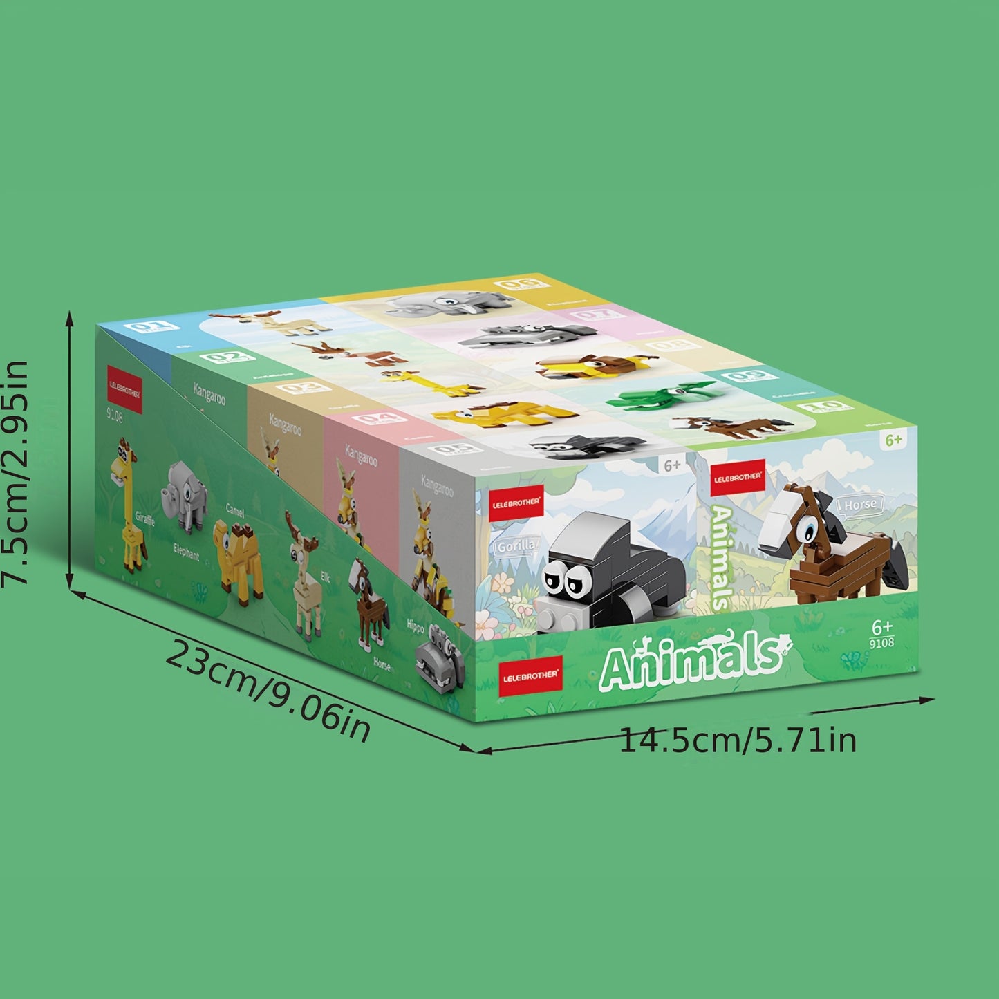 WildFusion YV — Set de Construcción 10-en-1 con Bestias Salvajes (Colores Mixtos, Temática Animal)