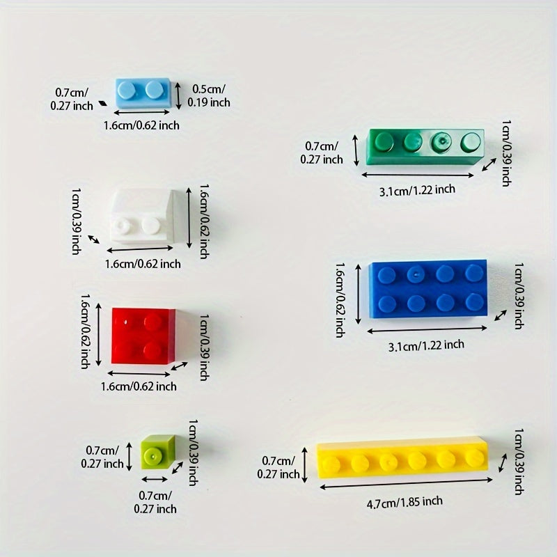 CreaBloques VK — Set de 500 Bloques de Construcción Educativos para Niños (Colores Mixtos, Material ABS)
