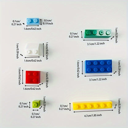 CreaBloques VK — Set de 500 Bloques de Construcción Educativos para Niños (Colores Mixtos, Material ABS)