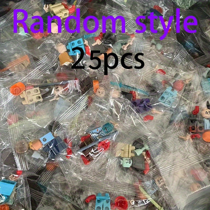 MiniHumans QX — Set de 25 Figuras Apilables con Diseño Alegre (Plástico Resistente, Uso Interior y Exterior)