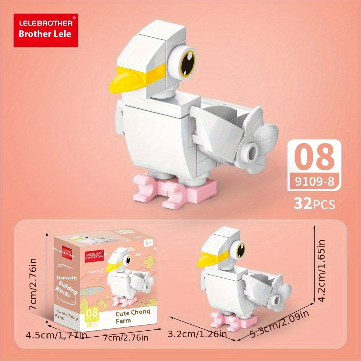 🐾Set de bloques 10 en 1 - Set mini Granja