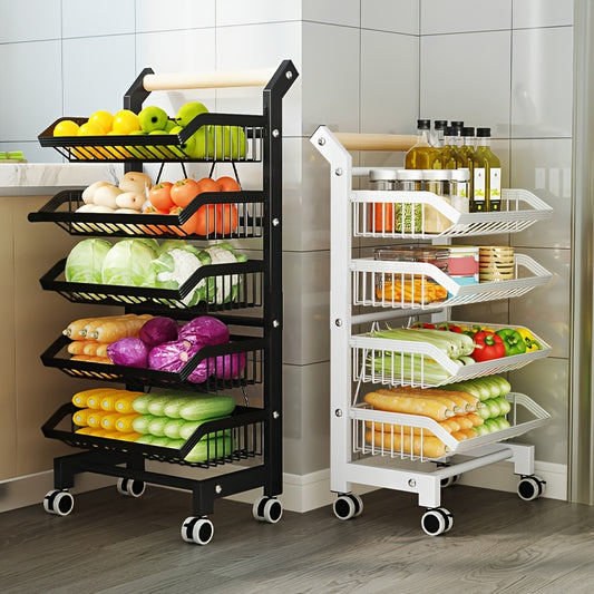 HEART LEAF NN — Carro de Servicio en Acero Inoxidable de Alta Resistencia con Ruedas con Freno (Sin Ensamblaje, Diseño Compacto)