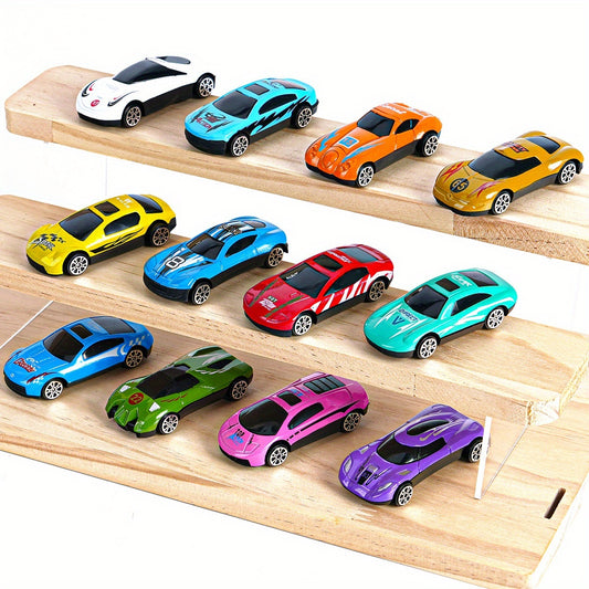 MiniRacers 12 — Set de 12 Autos Metálicos de Carreras para Niños