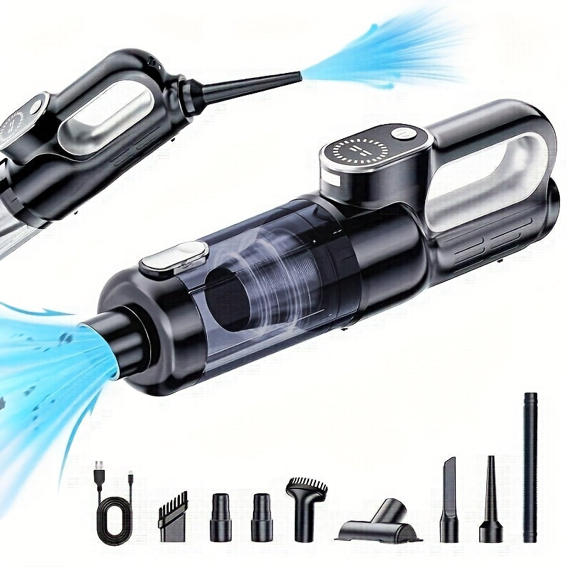 Suitu YE — Aspiradora Portátil Recargable para Auto y Hogar (13KPa, Sin Cable, USB, Filtro de Cartucho)