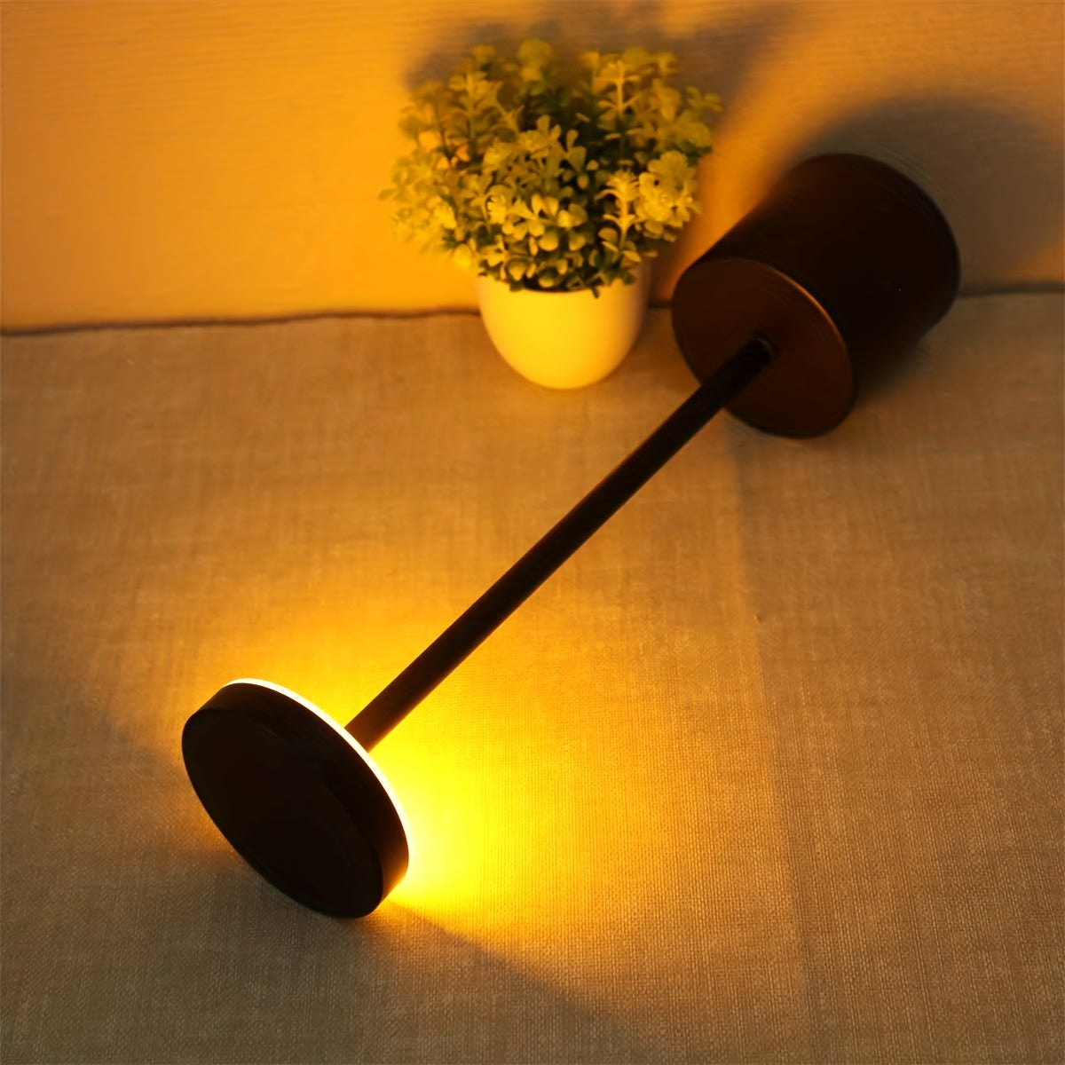 1pc Modern LED Desk Lamp with Touch Control - Rechargeable Lithium Battery, USB Charging, Adjustable Brightness, Uplight for Home, Office, Bar, and Bedroom Decor, Bar Light | Modern Desk Lamp | Touch Control Lamp, Desk Lamp