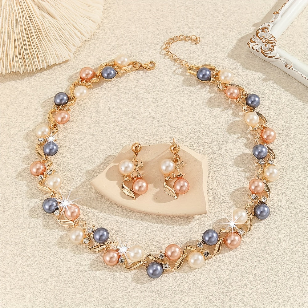 Crystal Grace — Set de Collar y Aros Elegantes con Zirconia (2 Piezas)