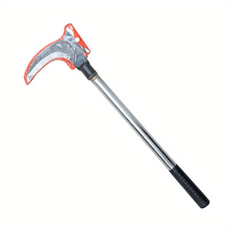 Durable Manganese Steel Garden Pruning Axe with Ergonomic Black Plastic Handle - Curved Blade for Efficient Tree Cutting, Ideal for Outdoor Gardening and Farming, Axe for Cutting Wood