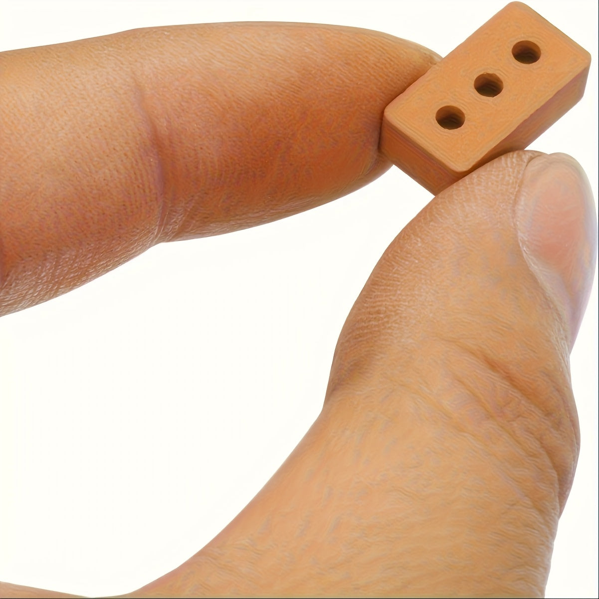 MiniLadrillos JV — Set de 40/60/200 Ladrillos Rojos de Tres Orificios para Construcción de Modelos (Material PC)