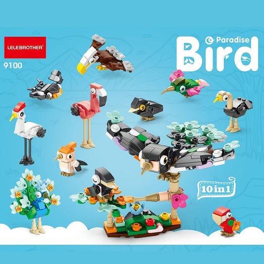 🕊️ Aves del mundo — Set de figuras 10-en-1