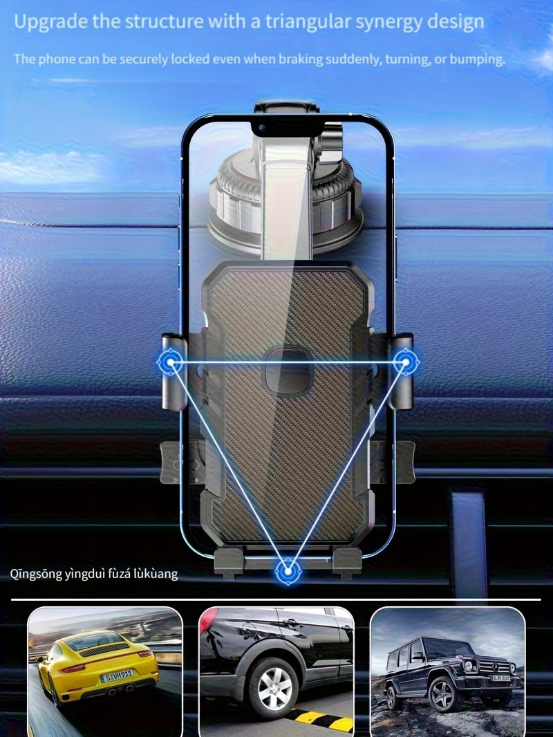 TruckGrip XH — Soporte de Celular para Vehículo con Ventosa (Resistente a Vibraciones, Ajustable, Ideal para Camiones y Navegación)