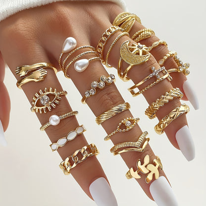 Mystic Vibes — Set de 22 Anillos Vintage