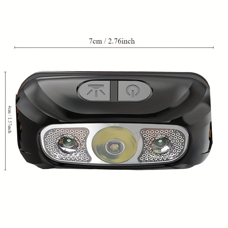 NightBeam Pro — Linterna Frontal LED Recargable con Sensor