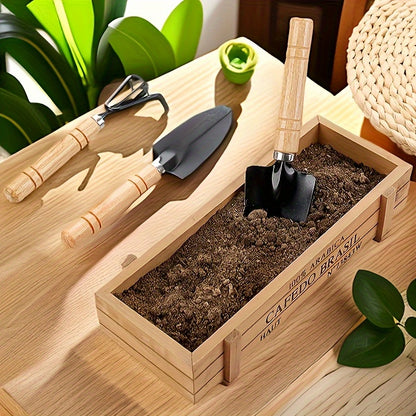 MiniGarden PY — Set de 6 Herramientas Metálicas para Jardinería Doméstica