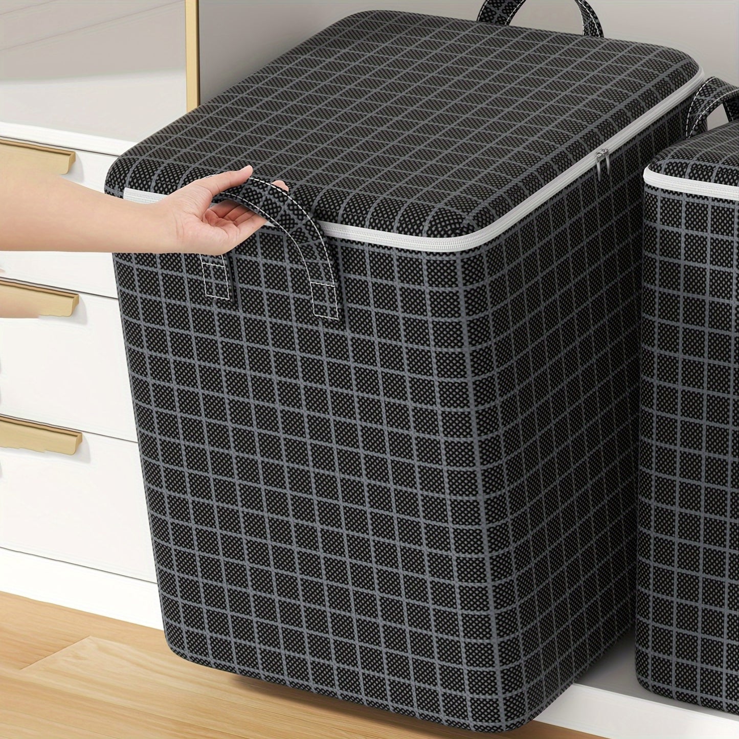 SoftBox HX — Bolsa Organizadora Plegable de Gran Capacidad (Marca YOUFEN, Tela Cruda, 27” de Alto)