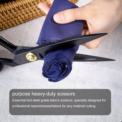 CutPro PP — Tijeras Profesionales de Alta Precisión para Tela (Acero al Carbono, Hoja de 11 cm, Corte Súper Fino)