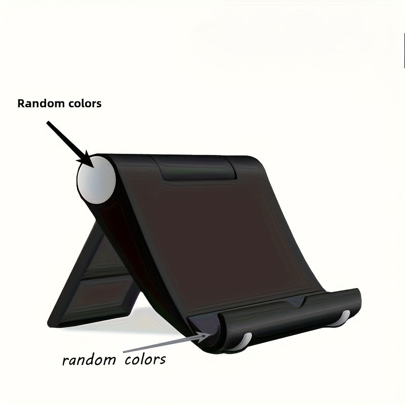 Portable Folding Phone Stand, ABS Material Desktop Holder for Smartphones and Tablets - Creative and Easy-to-Use