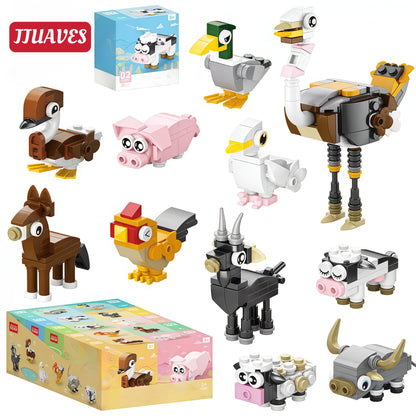 🐾Set de bloques 10 en 1 - Set mini Granja