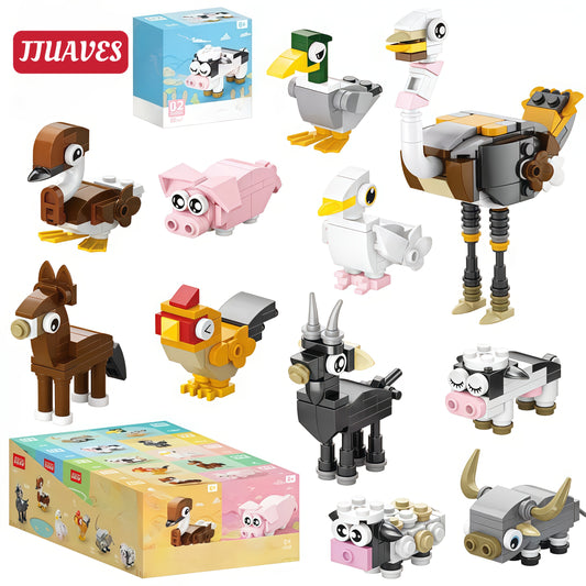 🐾Set de bloques 10 en 1 - Set mini Granja