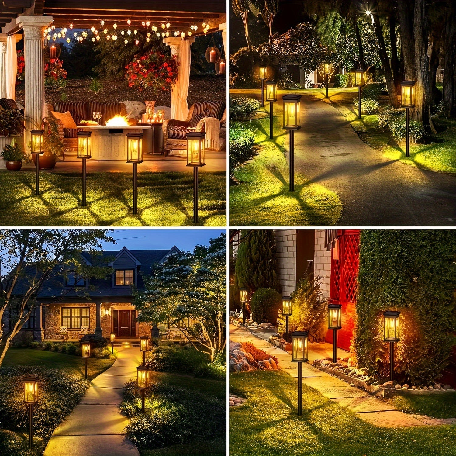 1pc Outdoor Solar Light - High-Quality, Automatic On/Off Solar Lamp for Landscape, Garden, Pathway, Patio, Driveway, Fence - Easy to Install, Solar-Powered Outdoor Lighting, Garden Decor, Patio Light, Pathway Light, Gardening