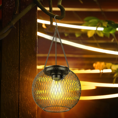 Solar Glow Duo — Set de 2 Faroles Colgantes Solares para Exterior