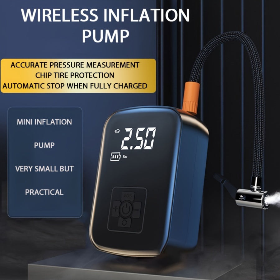 PCMOS AirPro — Compresor de Aire Portátil Inalámbrico para Auto y Moto