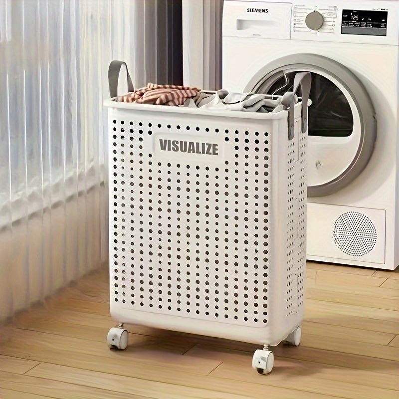 Large Capacity Breathable Laundry Basket - Hygienic, Separate & Sort Dirty Clothes for Home Bathroom Organization