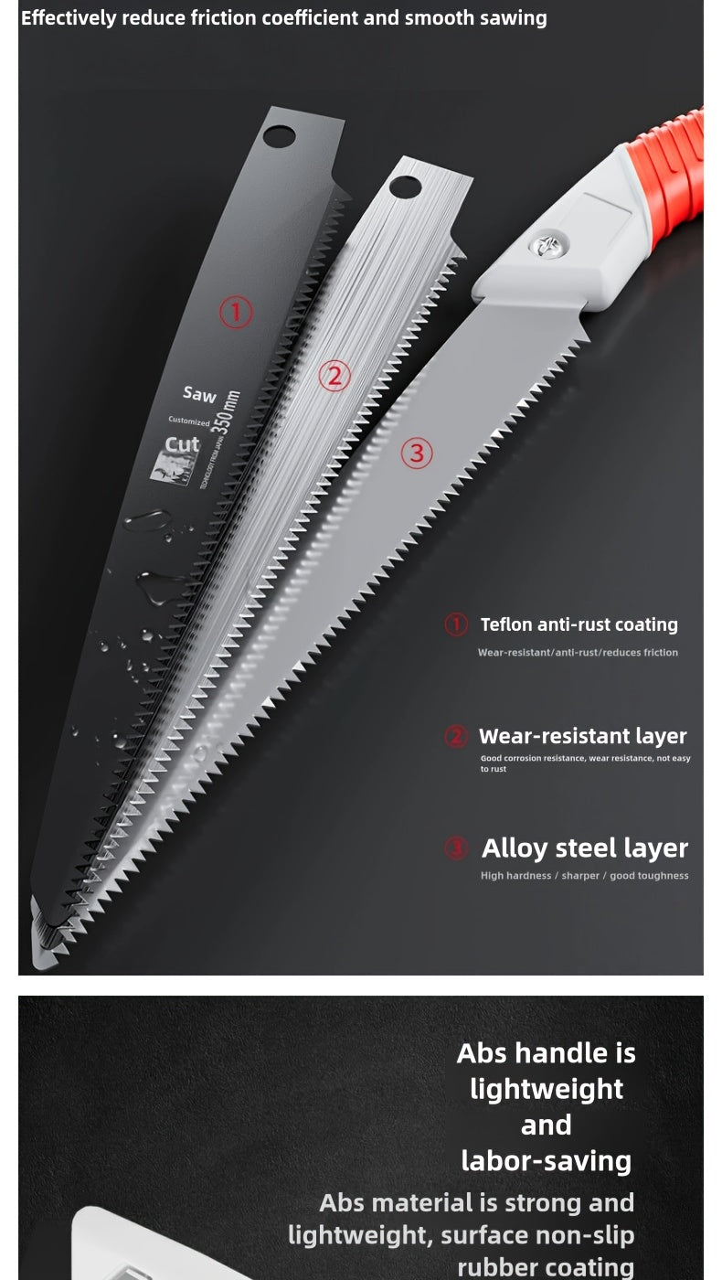 TreeGrip Pro — Sierra Manual de Mano para Poda y Corte de Leña (Uso Profesional y Doméstico)