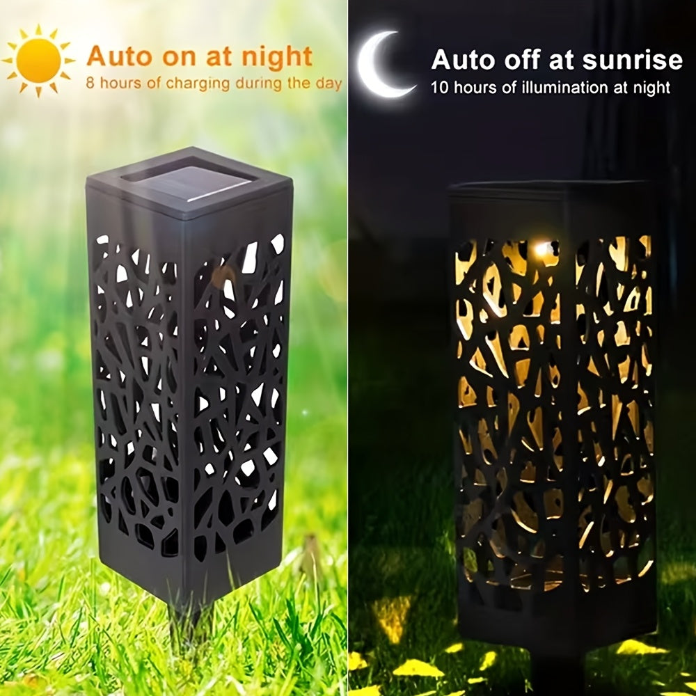 6pcs Solar Outdoor Lighting Commercial Street Lighting Solar Decorative Pathway Lights Area Lighting Yard Lawn Lights IP44 Outdoor Solar LED Landscape Garden Lighting