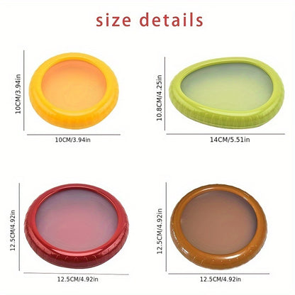 FreshKeep FK — Set de 4 Contenedores de Silicona para Frutas y Verduras (Reutilizables, Aptos para Contacto con Alimentos)