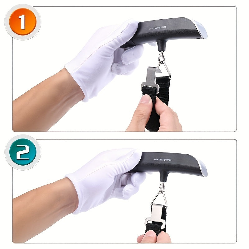 Kolzp TravelScale — Balanza Digital de Mano para Equipaje (50kg/110lb)