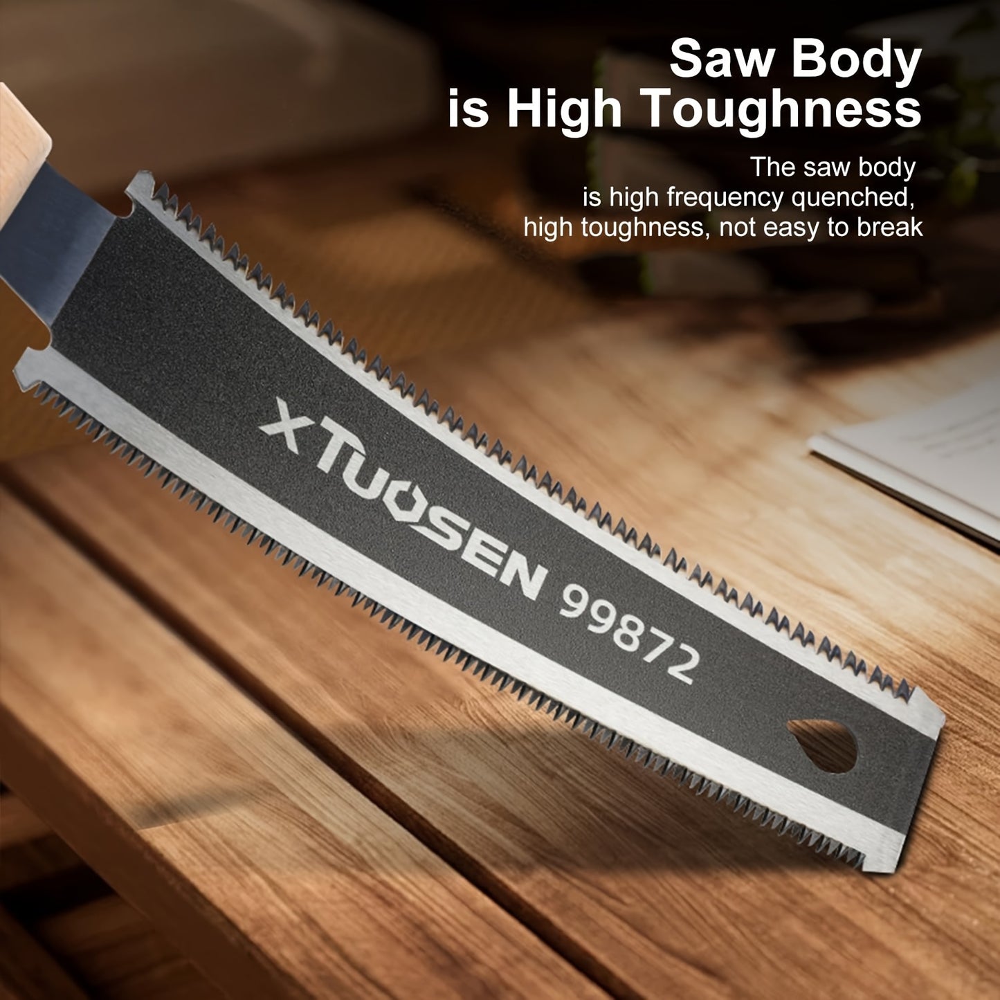 KiruSet PW — Juego de 3 Sierras Japonesas Artesanales (Corte Preciso en Madera y Metal, Sin Batería)