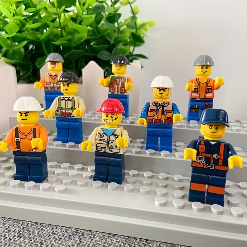 MiniHumans QX — Set de 25 Figuras Apilables con Diseño Alegre (Plástico Resistente, Uso Interior y Exterior)