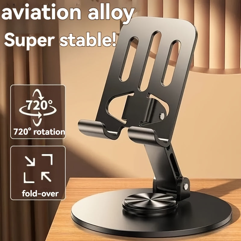 FlexiStand Pro — Soporte Metálico Plegable para Teléfono (Carbon Black)