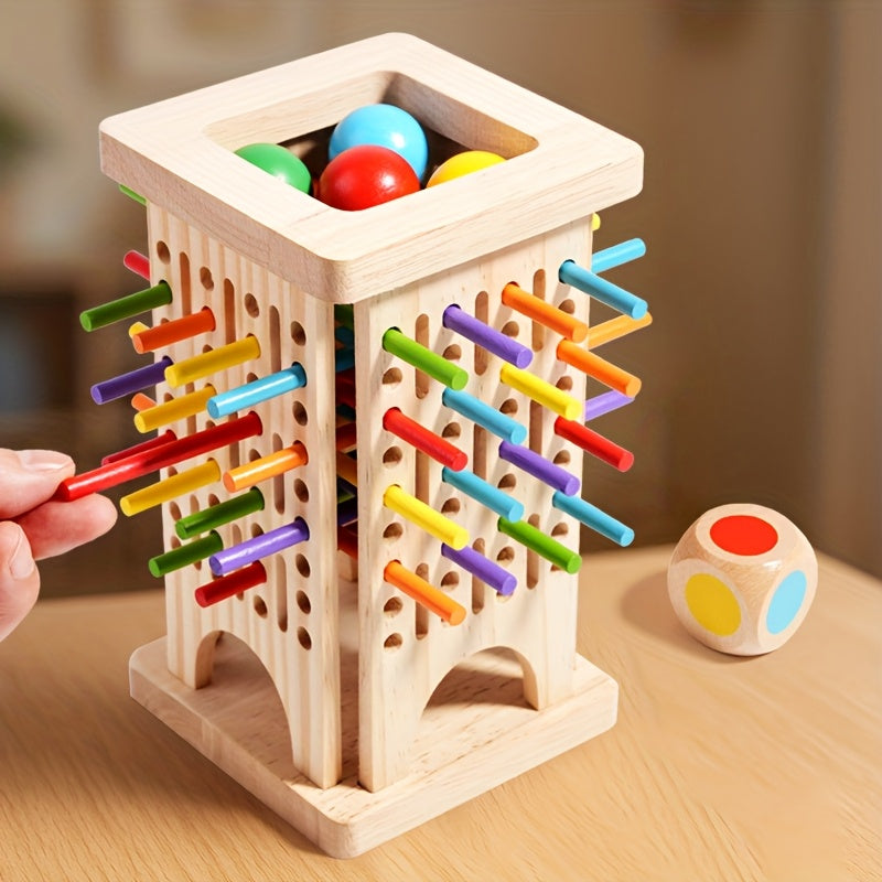 Wooden stick games, wooden educational children's toys, essential parent-child games, interactive toys and games, exercise logical thinking skills, Easter, Thanksgiving perfect gift