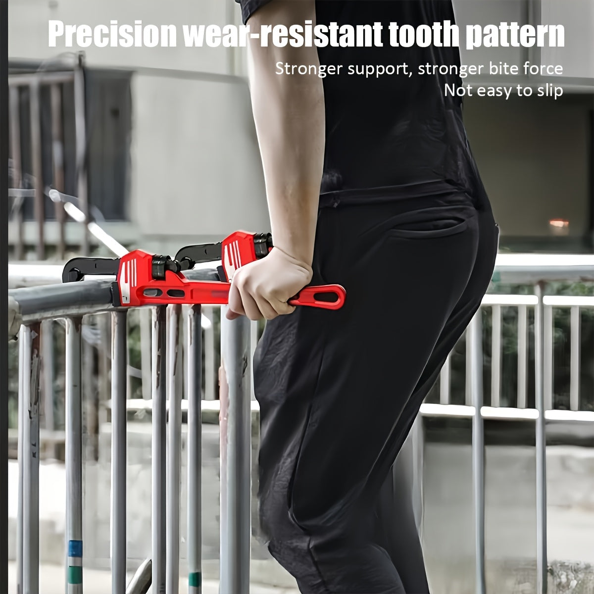 GripMax WU — Llave Multiusos de Alta Resistencia con Mandíbulas Extra Grandes y Cabezal Giratorio 72°
