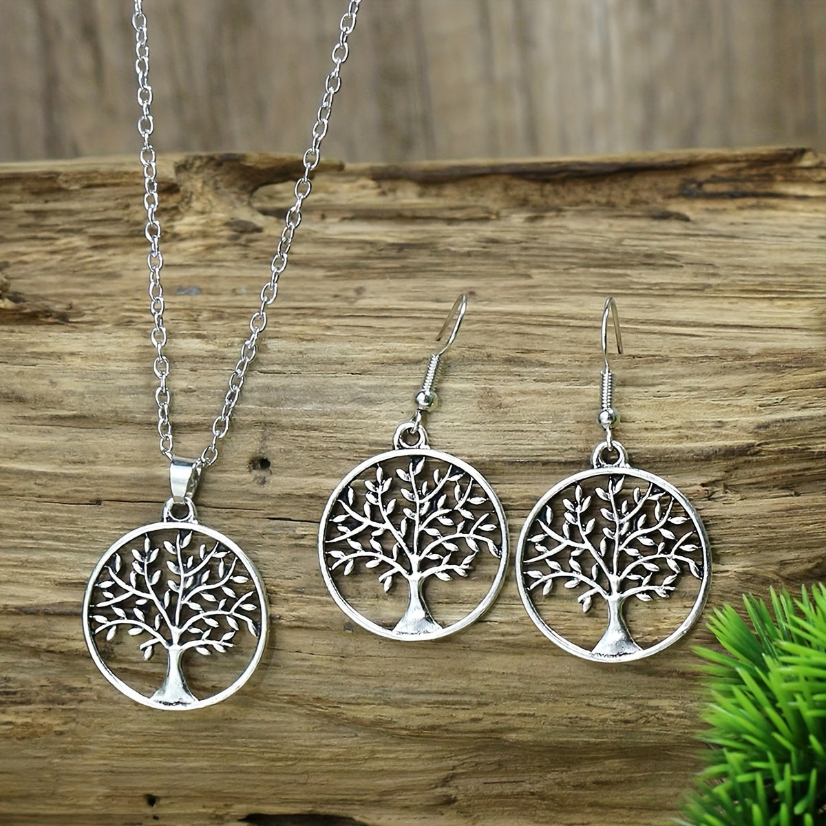 SoulRoots — Set de Joyería Étnica Árbol de la Vida (3 Piezas)