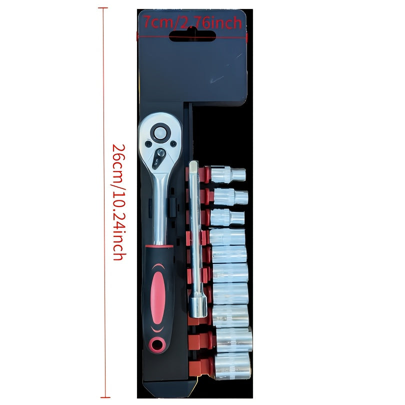 PowerFix 12 — Set de 12 Llaves de Vaso Intercambiables (1/4")